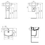 Picture of Polustub za lavabo T423001
