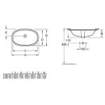Picture of Onovo Lavabo Podgradni Ovalni 60x35 41626001
