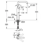 Essence Baterija za Lavabo 1/2 XL 32901GL1