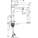 Metris Slavina za Lavabo 200 Visoka Chrome 31183000