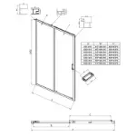 Naa 6121 Klizna Vrata Silver 110x195 