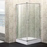 Fonte S241 Tuš Kabina Srebrna Providna 90x90