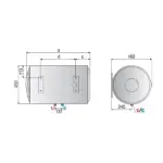 Bojler 80L Pro 1 R H2K Horizontalni 3201898		