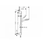 Crometta 100 Vario Tuš Set Klizna Šipka 26657400