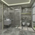 Polirana granitna pločica Triona 60x60 u kupatilu