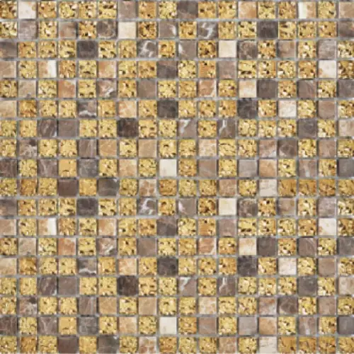 Mozaik pločice zlatni kamen staklo 30x30