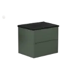 Rigo 600BX Verde Salvia Lavabo E-8099-60 Matt Black
