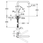 Essence Kuhinjska Baterija Matt Crna 30505KF0