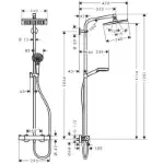 Crometta E 240 Termostatski Usponski Tuš 27271000