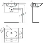 Tesi Umivaonik 63 Mat Crni T3510V3
