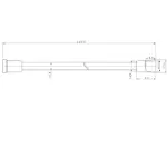 Tuš Crevo FS8125QK 150cm Gun Metal