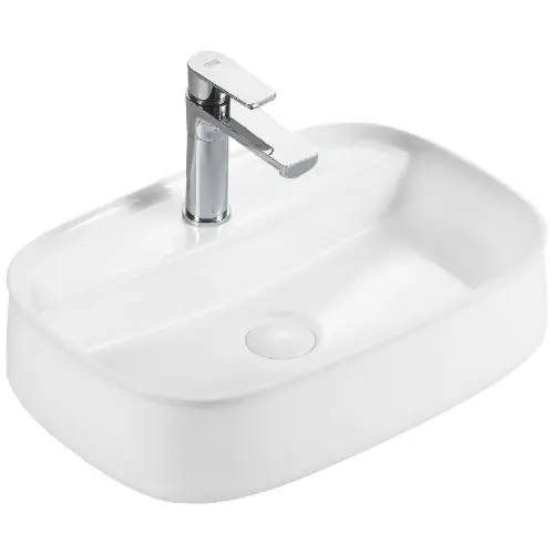 Nadgradni lavabo E-6580 mat bele boje