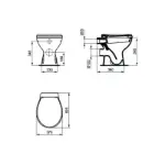 Podna WC šolja E406201 bela