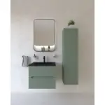 Rigo 600BX Verde Salvia Lavabo E-8099-60 Matt Black