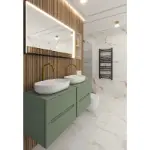 Rigo 600BX Verde Salvia Konzolni Ormarić sa Pločom bez Nadgradnog Umivaonika