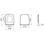 Integra S WC daska Slim 191-003R009