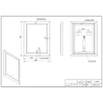 Ogledalo 475015 60x80 Black 