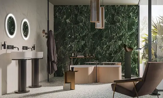 ogledala za boho kupatilo ideje