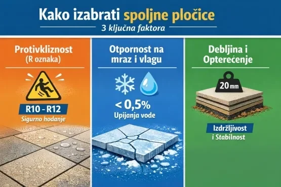 kako izabrati spoljne pločice za dvorište i terasu