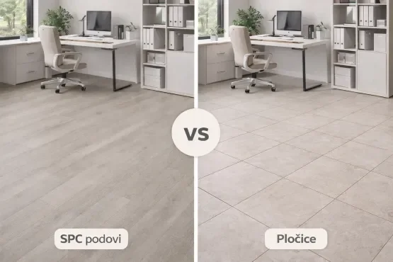 spc podovi vs keramičke pločice poredjenje