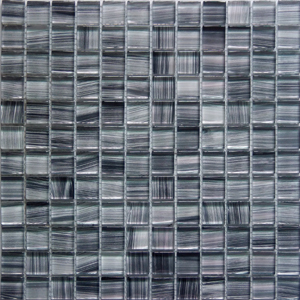 MOSAIC Black-Grey Stakleni Mozaik 30x30
