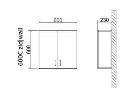 Standard Ormarić za stvari zidni (600C)